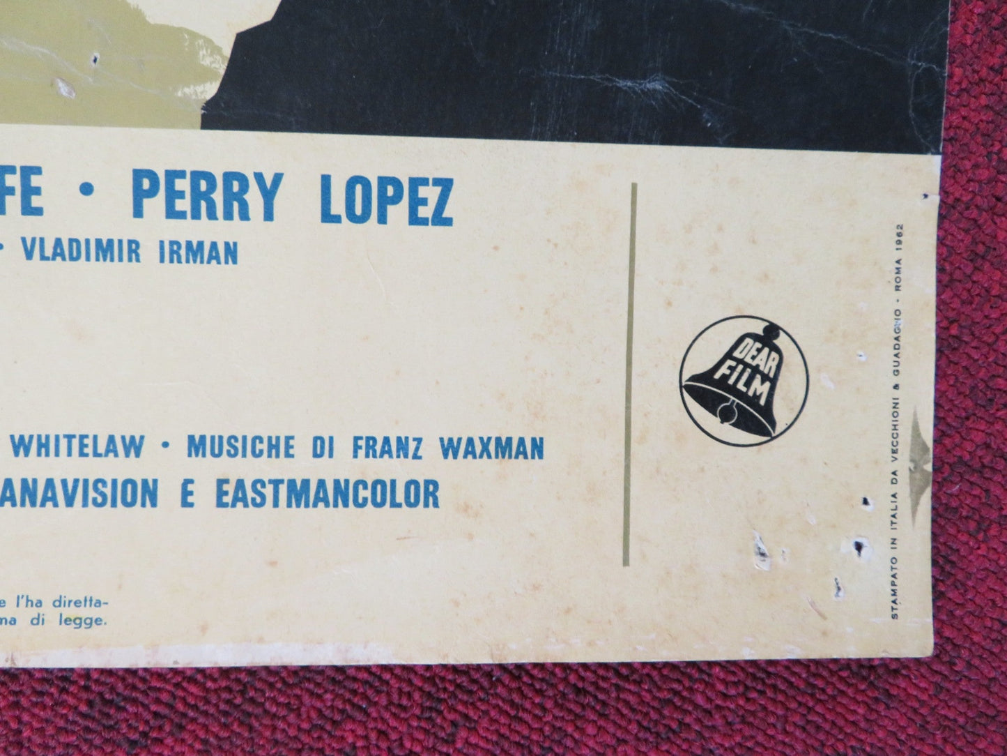 TARAS BULBA - D ITALIAN FOTOBUSTA POSTER TONY CURTIS YUL BRYNNER 1962 Rendezvous Cinema Movie posters