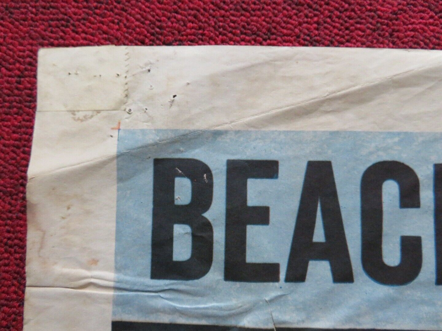 TARAWA BEACHHEAD FOLDED US ONE SHEET POSTER KERWIN MATHEWS JULIA ADAMS 1958 Movie posters