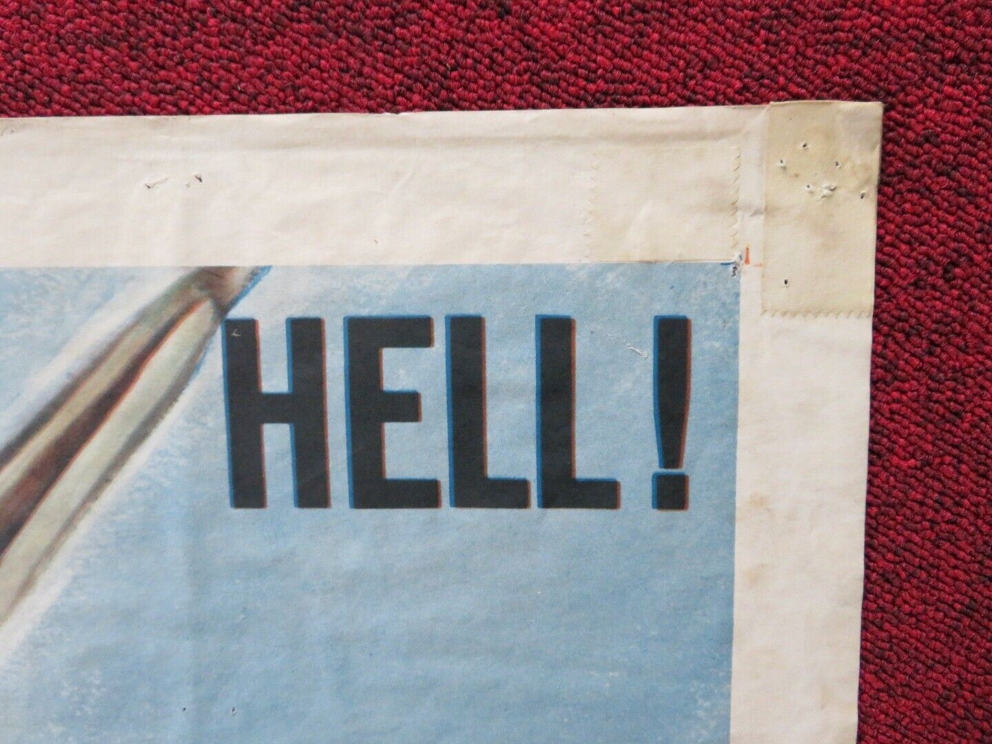 TARAWA BEACHHEAD FOLDED US ONE SHEET POSTER KERWIN MATHEWS JULIA ADAMS 1958 Movie posters