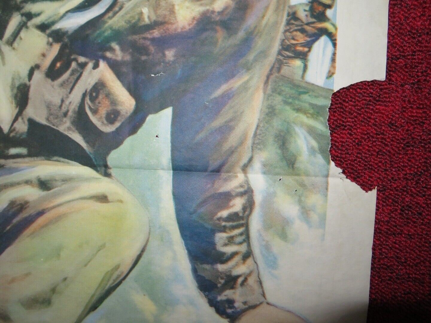 TARAWA BEACHHEAD FOLDED US ONE SHEET POSTER KERWIN MATHEWS JULIA ADAMS 1958 Movie posters