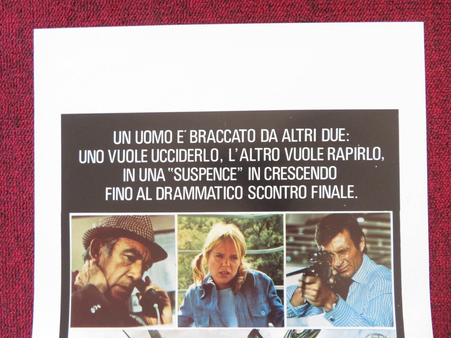 TARGET OF AN ASSASSIN ITALIAN LOCANDINA POSTER ANTHONY QUINN 1977 Rendezvous Cinema Movie posters