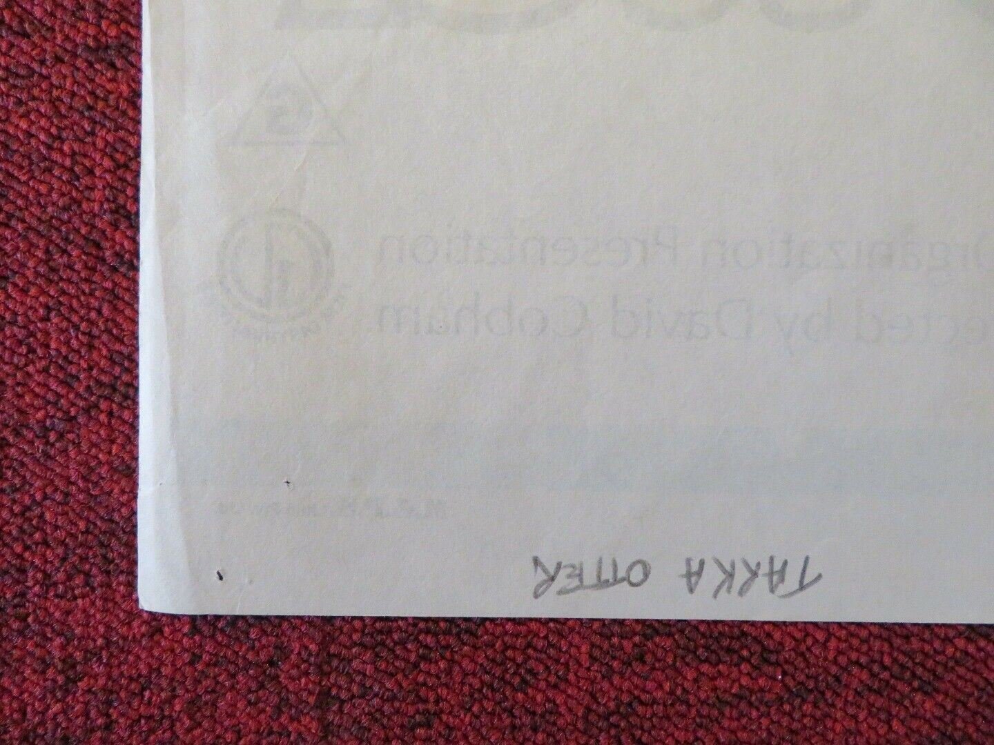 TARKA THE OTTER FOLDED AUSTRALIAN DAYBILL POSTER PETER BENNETT EDWARD UNDERDOWN Movie posters