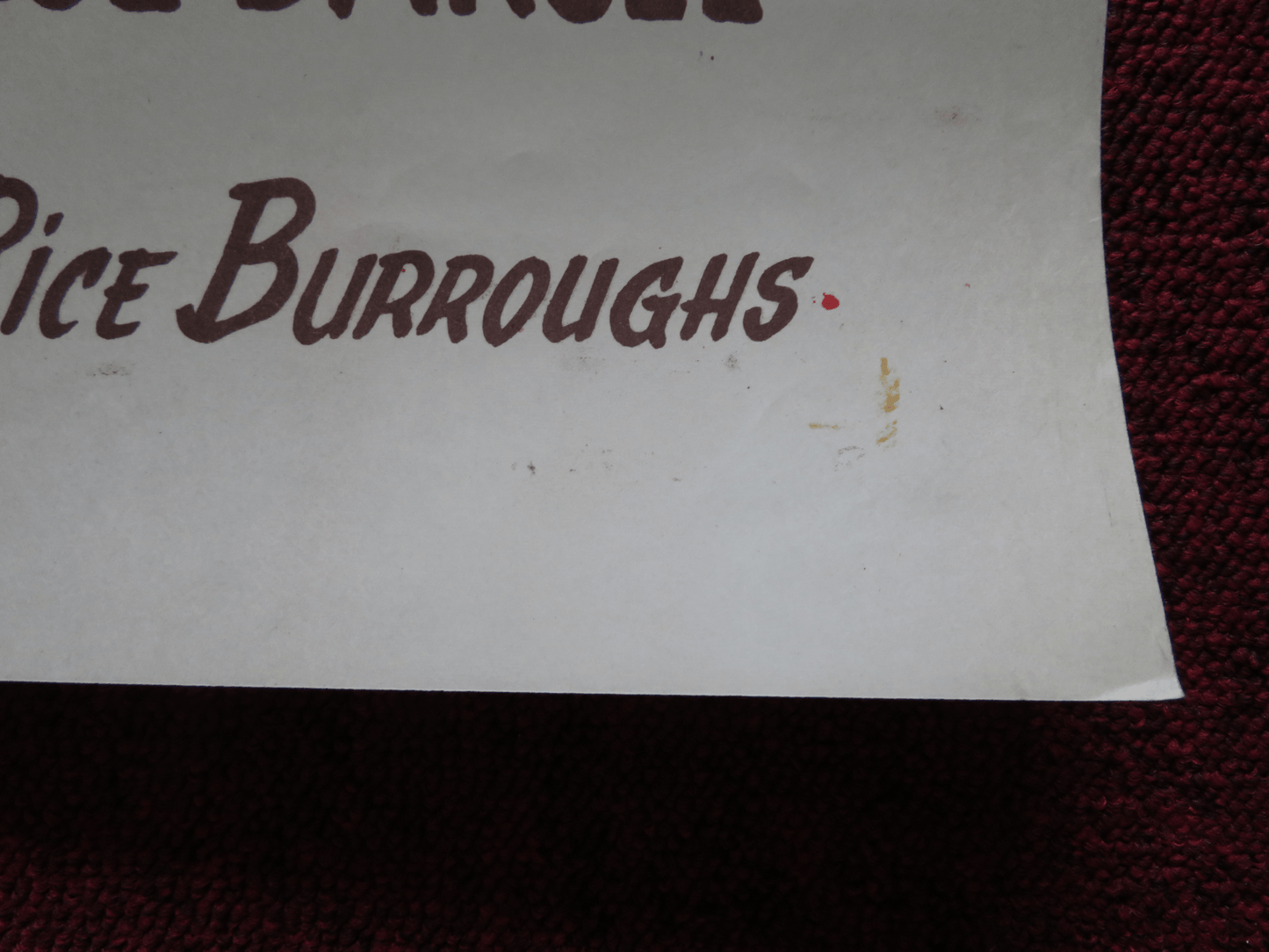 TARZAN AND THE SLAVE GIRL FOLDED ARGENTINA ONE SHEET POSTER LEX BARKER 1950 Rendezvous Cinema Movie posters