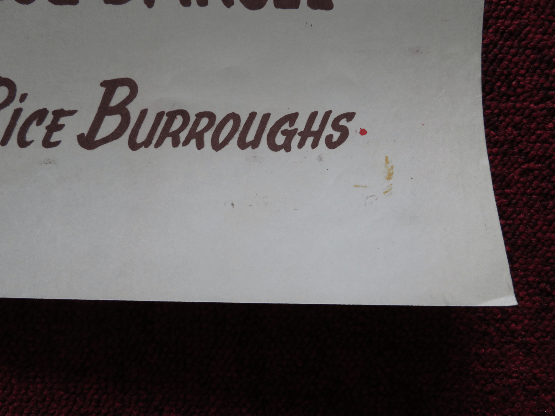 TARZAN AND THE SLAVE GIRL FOLDED ARGENTINA ONE SHEET POSTER LEX BARKER 1950 Rendezvous Cinema Movie posters