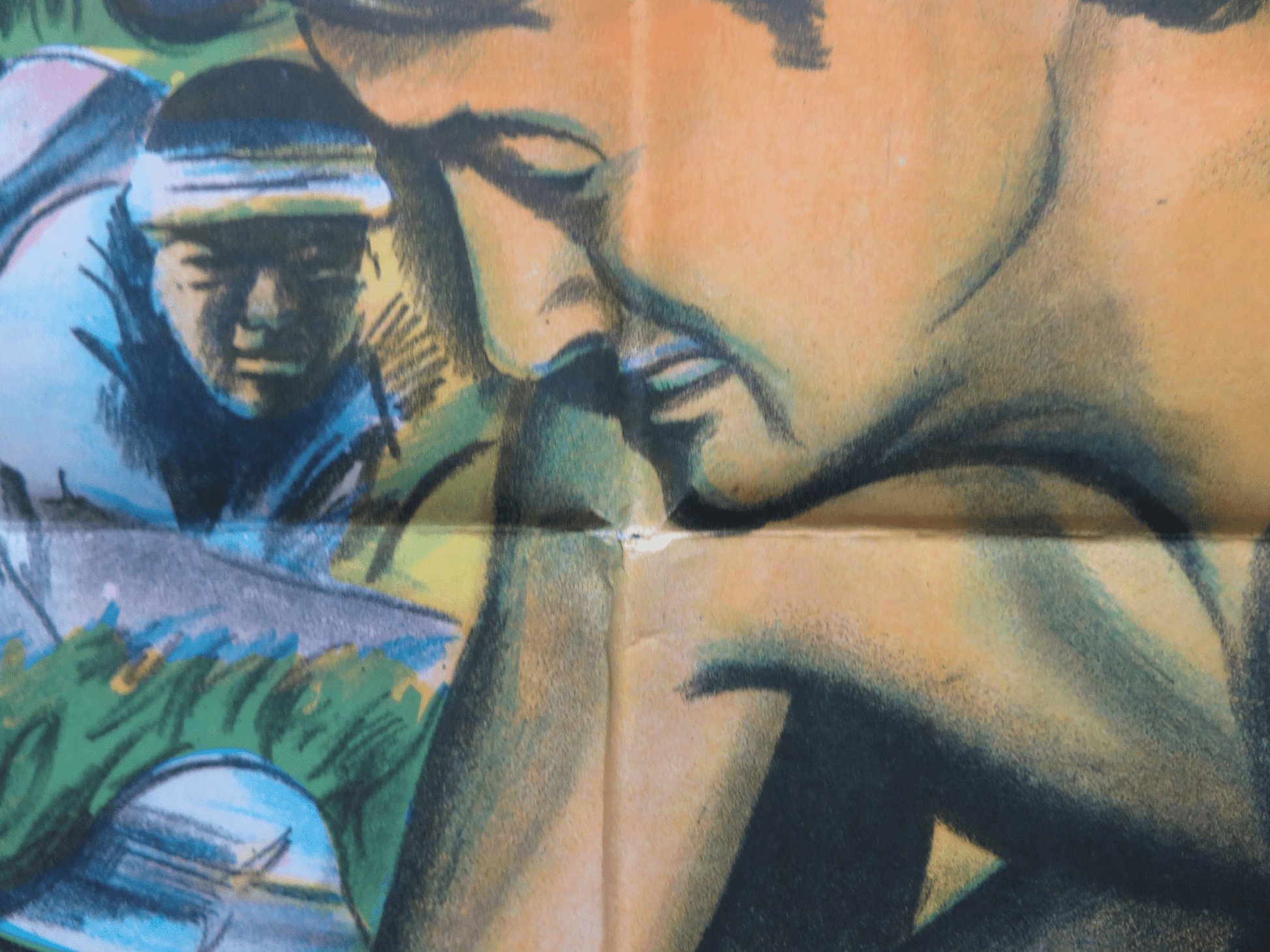 TARZAN AND THE SLAVE GIRL FOLDED ARGENTINA ONE SHEET POSTER LEX BARKER 1950 Rendezvous Cinema Movie posters