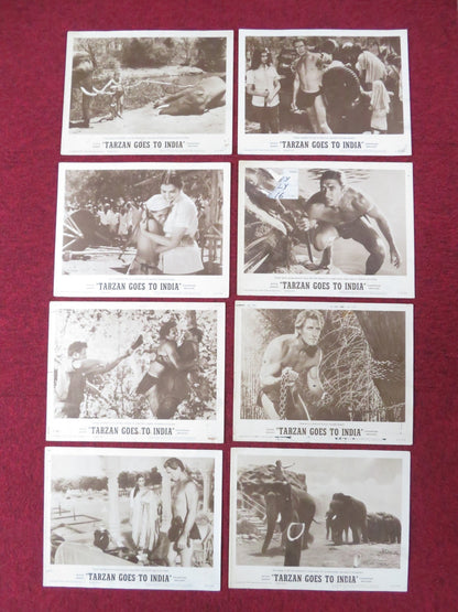 TARZAN GOES TO INDIA US LOBBY CARD FULL SET JOCK MAHONEY SIMI GAREWAL 1962 Rendezvous Cinema Movie posters