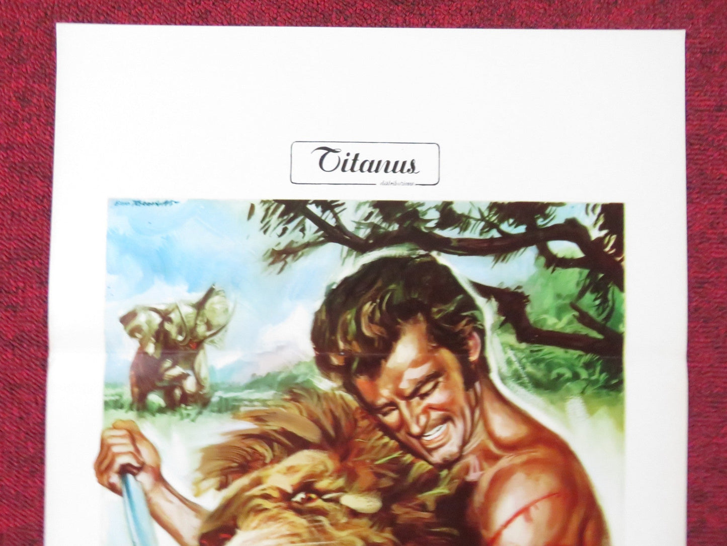 TARZAN IN THE GOLDEN GROTTO ITALIAN LOCANDINA POSTER STEVE HAWKES K. SWAN 1969 Rendezvous Cinema Movie posters