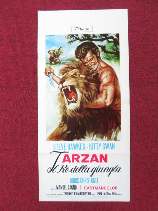 TARZAN IN THE GOLDEN GROTTO ITALIAN LOCANDINA POSTER STEVE HAWKES K. SWAN 1969 Rendezvous Cinema Movie posters