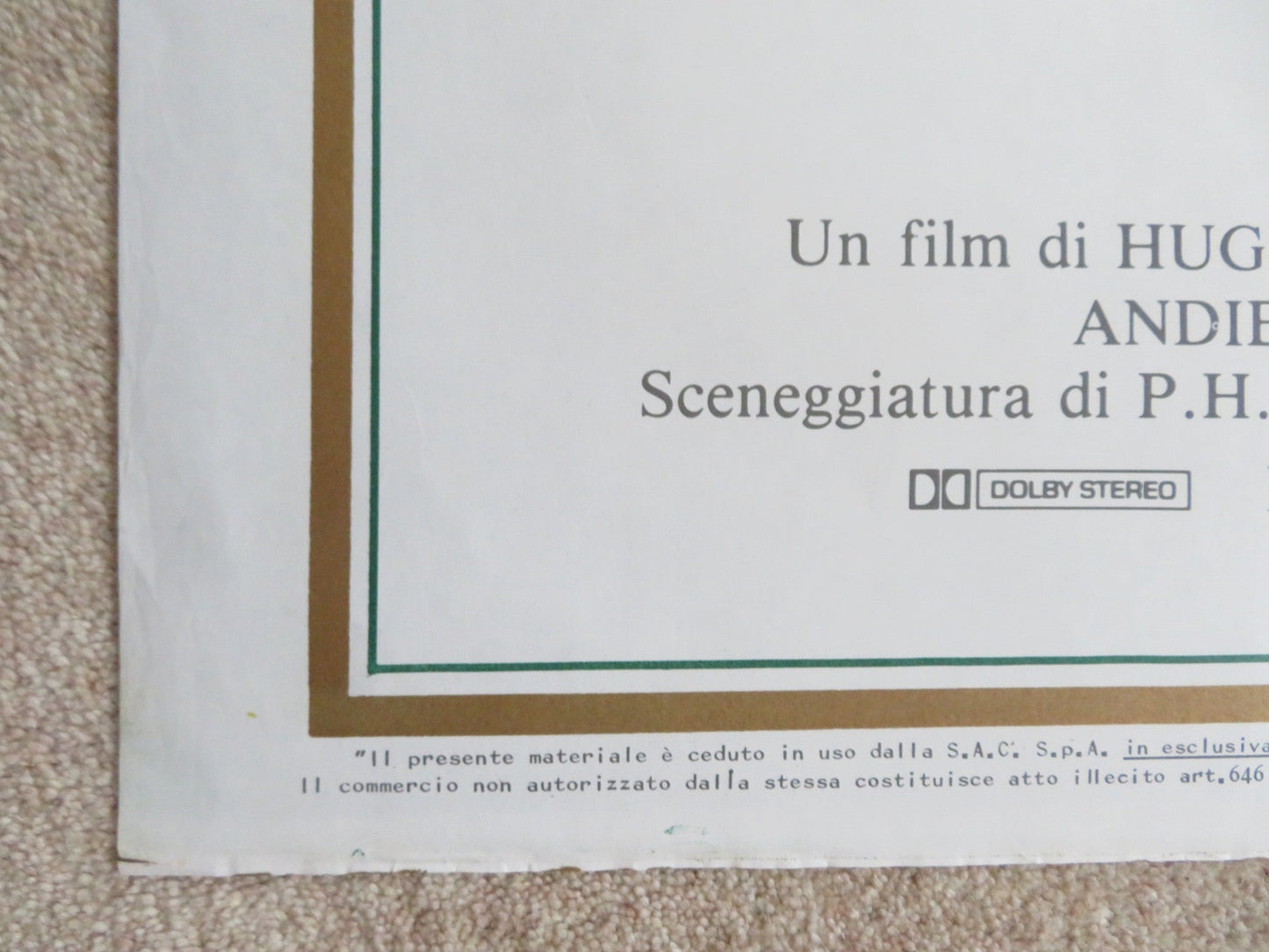 TARZAN OF THE APES ITALIAN 2 FOGLIO POSTER CHRISTOPHER LAMBERT JAMES FOX 1984 Rendezvous Cinema Movie posters