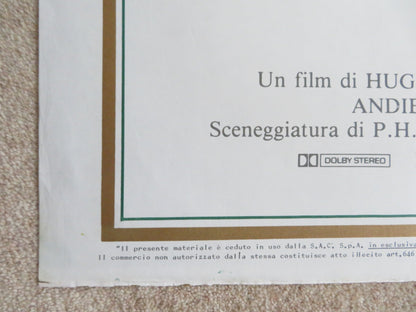 TARZAN OF THE APES ITALIAN 2 FOGLIO POSTER CHRISTOPHER LAMBERT JAMES FOX 1984 Rendezvous Cinema Movie posters