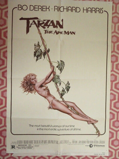 TARZAN THE APE MAN ONE SHEET POSTER FOLDED BO DEREK RICHARD HARRIS 1981 Movie posters