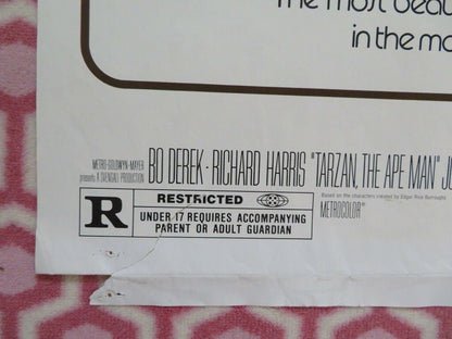 TARZAN THE APE MAN ONE SHEET POSTER FOLDED BO DEREK RICHARD HARRIS 1981 Movie posters