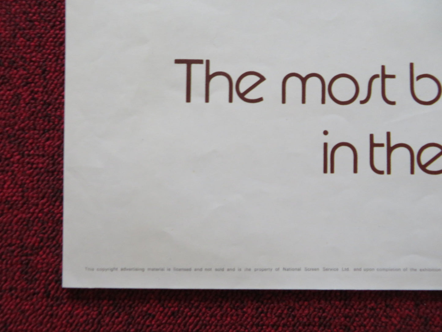 TARZAN THE APE MAN UK QUAD POSTER FOLDED BO DEREK RICHARD HARRIS 1981 Rendezvous Cinema Movie posters