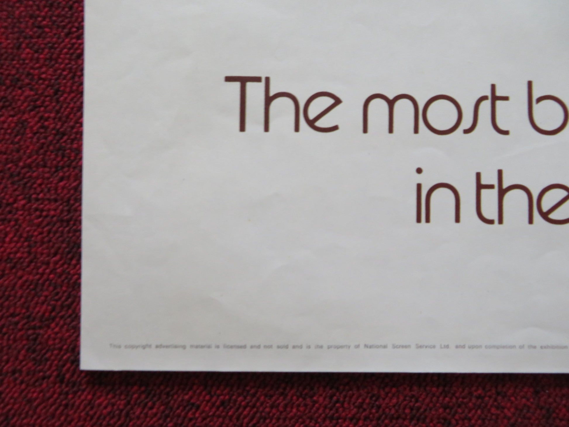 TARZAN THE APE MAN UK QUAD POSTER FOLDED BO DEREK RICHARD HARRIS 1981 Rendezvous Cinema Movie posters