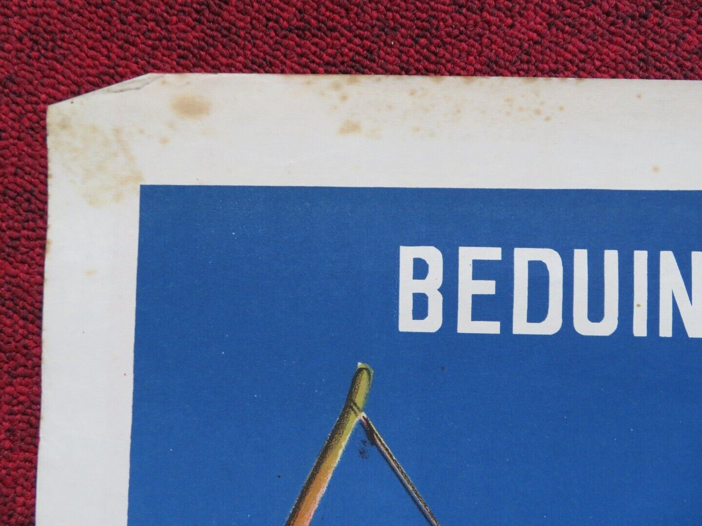 TARZAN'S DESERT MYSTERY FOLDED ARGENTINA ONE SHEET POSTER JOHNNY WEISSMULLER Movie posters