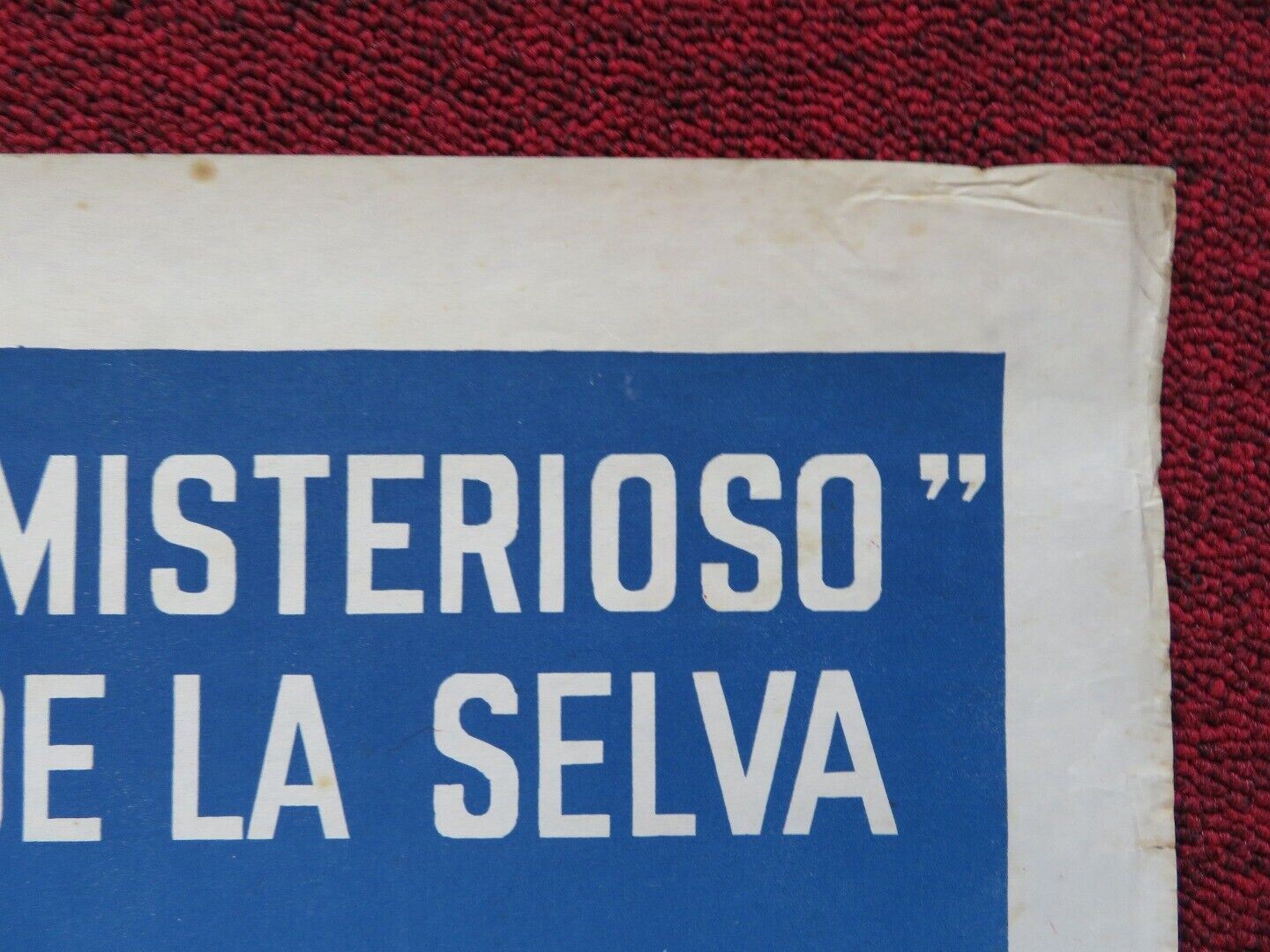 TARZAN'S DESERT MYSTERY FOLDED ARGENTINA ONE SHEET POSTER JOHNNY WEISSMULLER Movie posters