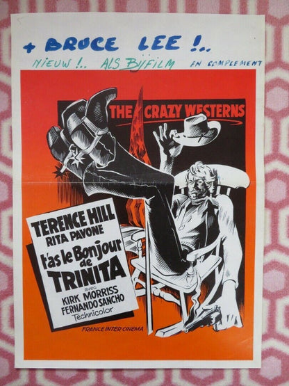T'AS LE BONJOUR DE TRIITA / Crazy Westerners BELGIUM (20"x14") POSTER 1967 Movie posters