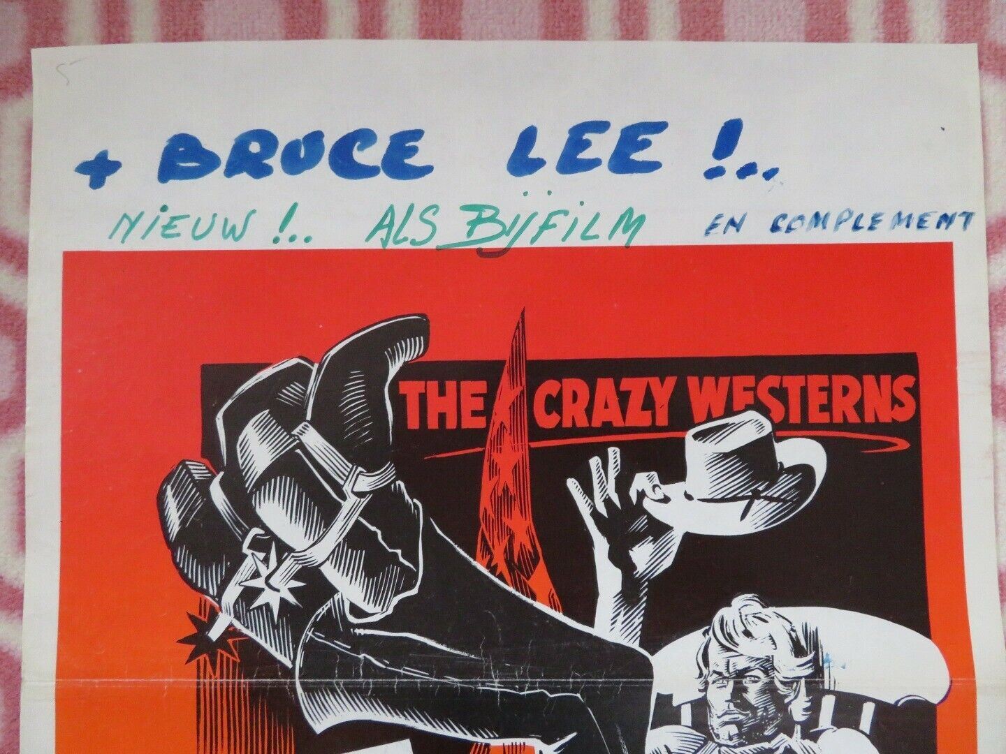 T'AS LE BONJOUR DE TRIITA / Crazy Westerners BELGIUM (20"x14") POSTER 1967 Movie posters