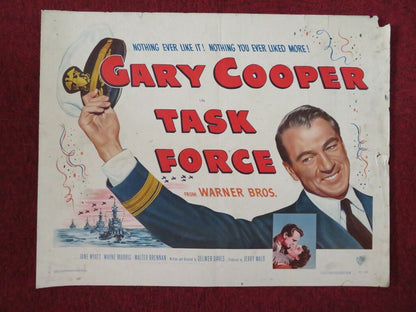 TASK FORCE US HALF SHEET (22"x 28") POSTER GARY COOPER JANE WYATT 1949 Movie posters