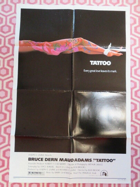 TATTOO US ONE SHEET POSTER BRUCE DERN MAUD ADAMS 1981 Movie posters