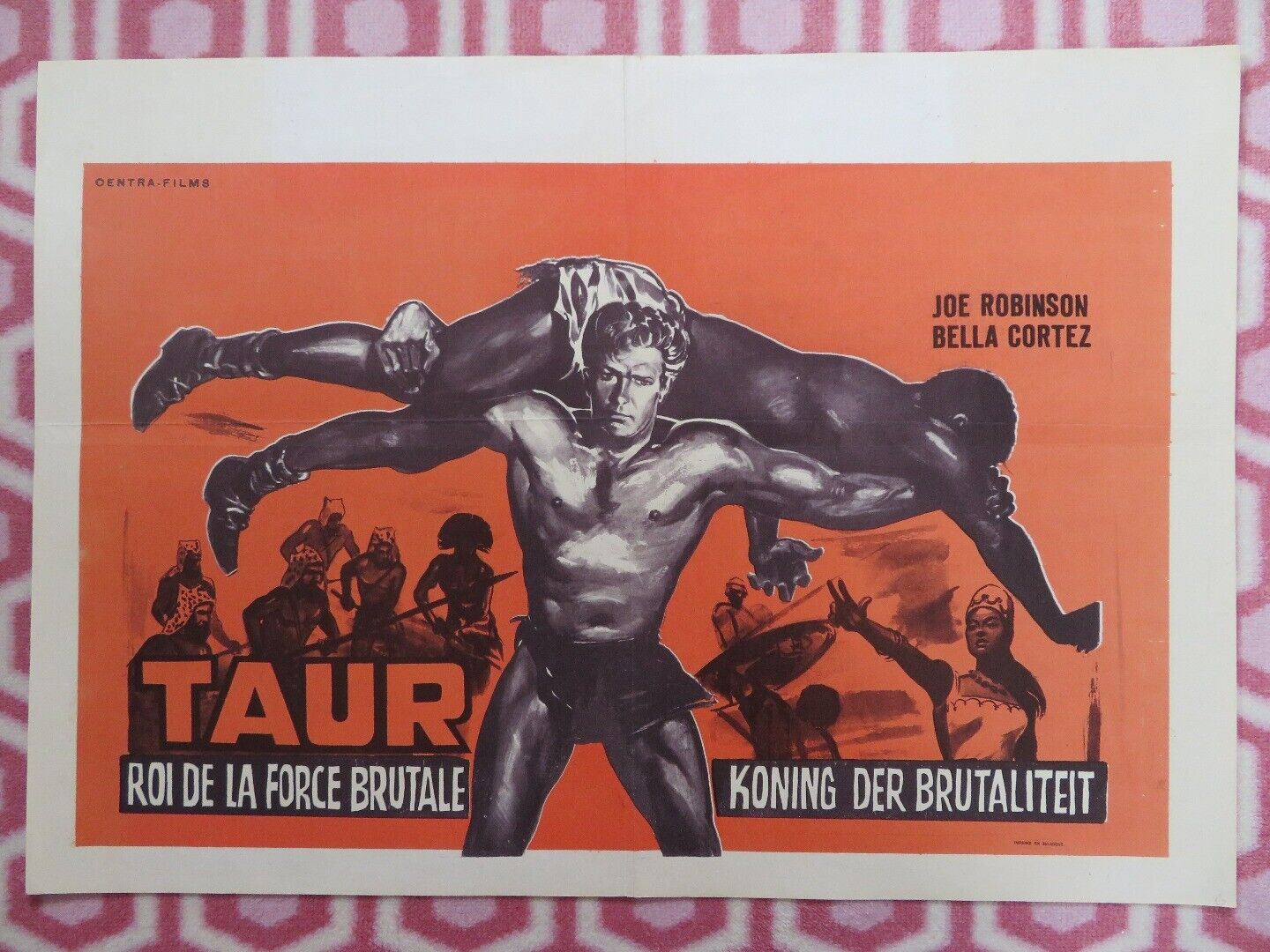 TAUR ROI DE LA FORCE BRUTALE BELGIUM (17"x 24") POSTER JOE ROBINSON BELLA CORTEZ Movie posters