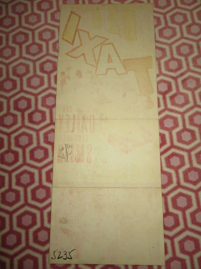 TAXI US INSERT (14"x 36") POSTER DAN DAILEY CONSRANCE SMITH 1953 Movie posters