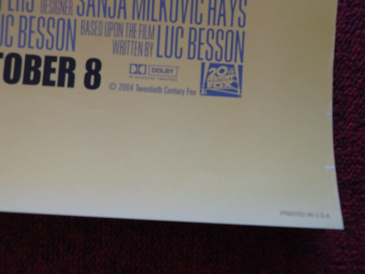 TAXI - VERSION A US ONE SHEET ROLLED POSTER QUEEN LATIFAH JIMMY FALLON 2004 Movie posters