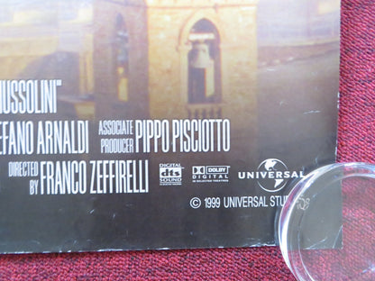 TEA WITH MUSSOLINI UK QUAD (30"x 40") ROLLED POSTER CHER JUDI DENCH 1999 Rendezvous Cinema Movie posters