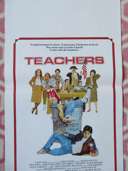 TEACHERS ITALIAN LOCANDINA (27.5"x13") POSTER NICK NOLTE 1984 Movie posters