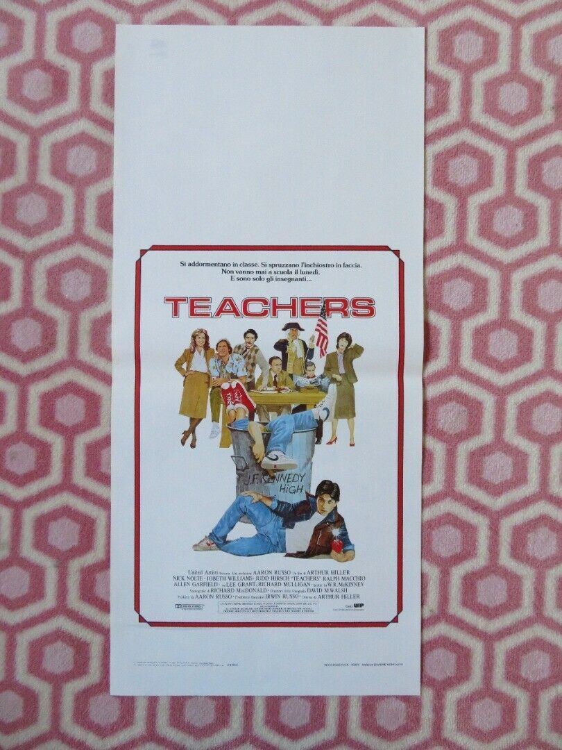 TEACHERS ITALIAN LOCANDINA (27.5"x13") POSTER NICK NOLTE 1984 Movie posters
