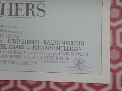 TEACHERS US ONE SHEET POSTER NICK NOLTE JOBETH WILLIAMS 1984 Movie posters