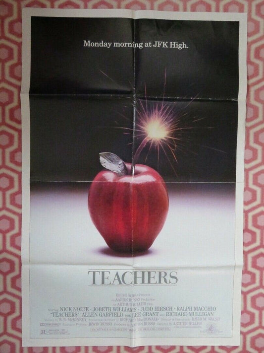TEACHERS US ONE SHEET POSTER NICK NOLTE JOBETH WILLIAMS 1984 Movie posters