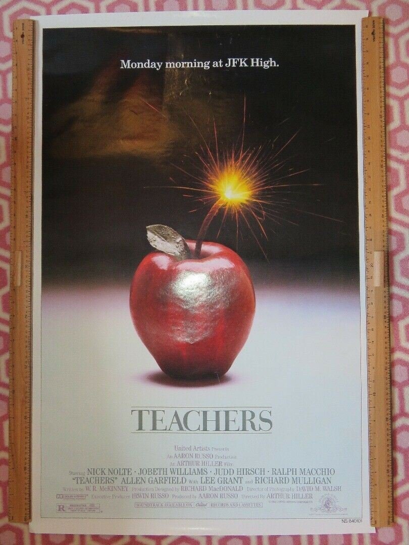 TEACHERS US ONE SHEET ROLLED POSTER NICK NOLTE LEE GRANT 1984 Movie posters