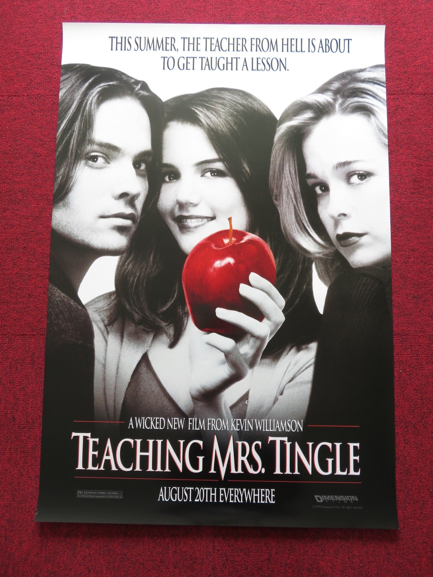 TEACHING MRS. TINGLE US ONE SHEET ROLLED POSTER HELEN MIRREN KATIE HOLMES 1999 Rendezvous Cinema Movie posters