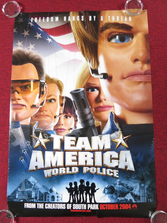 TEAM AMERICA WORLD POLICE - B US ONE SHEET ROLLED POSTER TREY PARKER STONE 2004 Rendezvous Cinema Movie posters