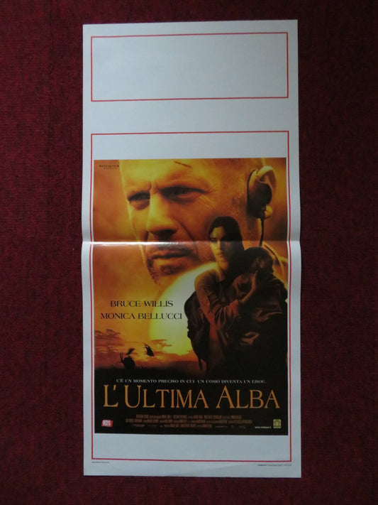 TEARS OF THE SUN ITALIAN LOCANDINA POSTER BRUCE WILLIS MONICA BELLUCCI 2003 Rendezvous Cinema Movie posters