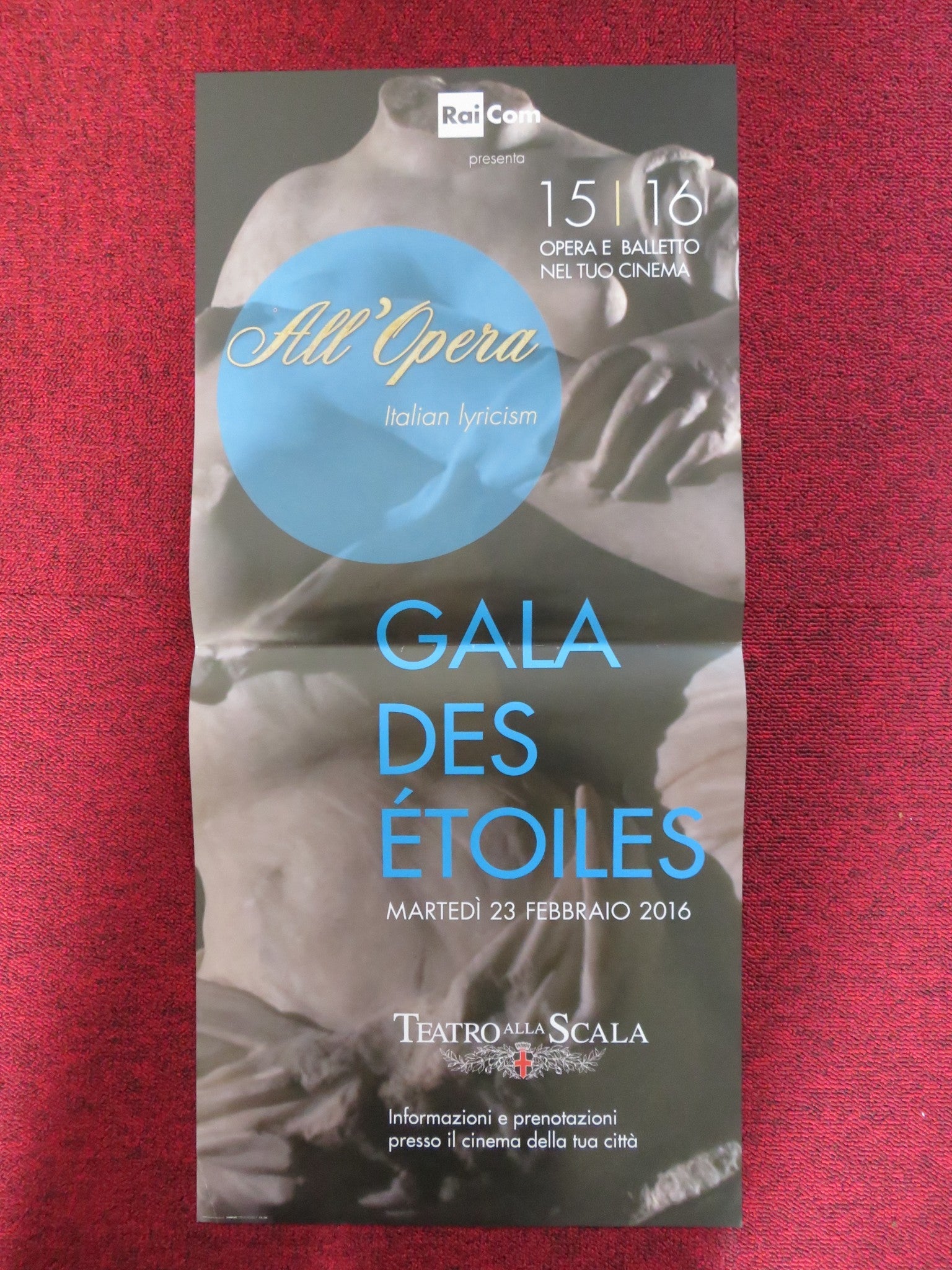 TEATRO ALLA SCALA GALA DES ETOILES ITALIAN LOCANDINA POSTER RACHMANINOV 2015 Rendezvous Cinema Movie posters