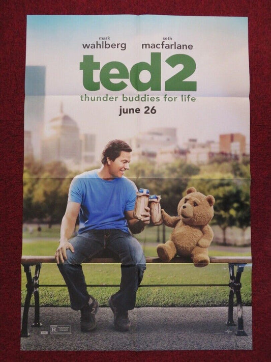 TED 2 FOLDED US ONE SHEET POSTER MARK WAHLBERG SETH MACFARLANE 2015 Movie posters