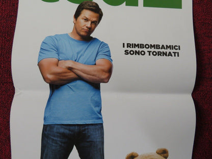TED 2 ITALIAN LOCANDINA (26.5"x12.5") POSTER MARK WAHLBERG SETH MACFARLANE 2015 Movie posters