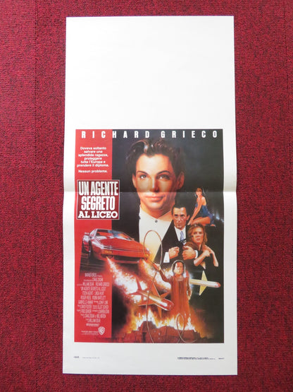 TEEN AGENT ITALIAN LOCANDINA POSTER RICHARD GRIECO LINDA HUNT 1991 Rendezvous Cinema Movie posters
