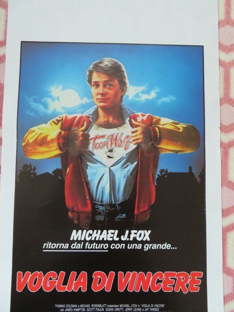 TEEN WOLF ITALIAN LOCANDINA (27.5"x 13") POSTER MICHAEL J.FOX 1985 - Rendezvous Cinema