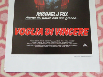 TEEN WOLF ITALIAN LOCANDINA (27.5"x 13") POSTER MICHAEL J.FOX 1985 - Rendezvous Cinema