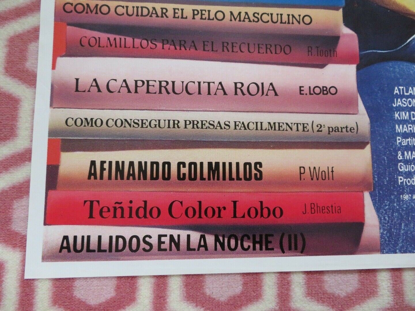 TEEN WOLF TOO SPANISH (39.5"X 27.5") ROLLED POSTER JASON BATEMAN 1987 Movie posters