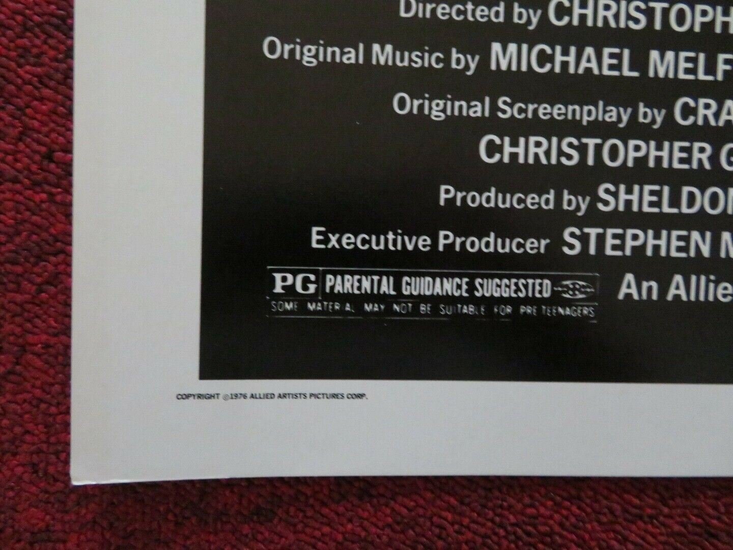 TEENAGE GRAFFITI US HALF SHEET (22"x 28") POSTER MICHAEL R DRISCOLL 1977 Movie posters