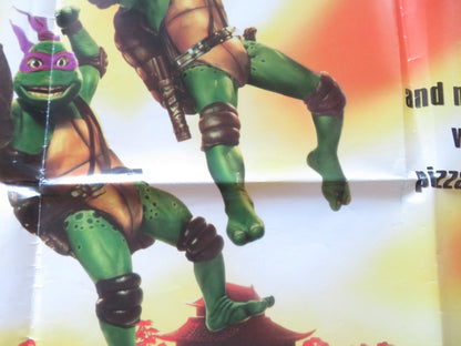 TEENAGE MUTANT NINJA TURTLES III UK QUAD POSTER FOLDED ELIAS KOTEAS 1992 Rendezvous Cinema Movie posters