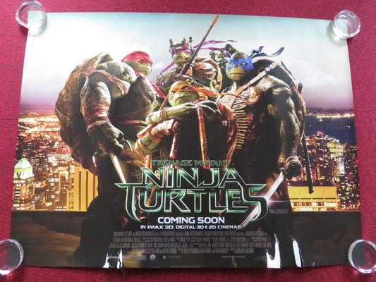 TEENAGE MUTANT NINJA TURTLES UK QUAD (30"x 40") ROLLED POSTER WILL ARNETT 2014 Rendezvous Cinema Movie posters