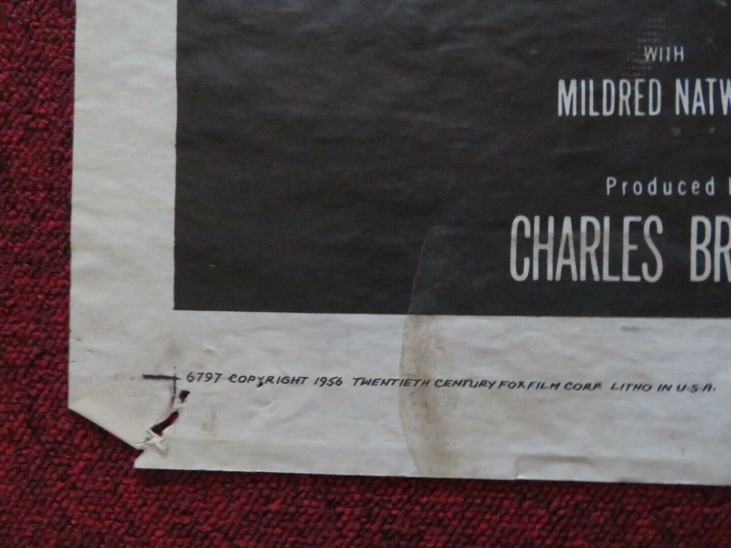 TEENAGE REBEL FOLDED US ONE SHEET POSTER GINGER ROGERS MICHAEL RENNIE 1656 Movie posters