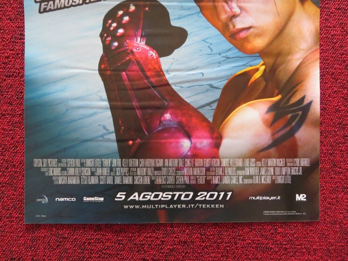 TEKKEN ITALIAN LOCANDINA (27"x13") POSTER JON FOO KELLY OVERTON 2010 - Rendezvous Cinema