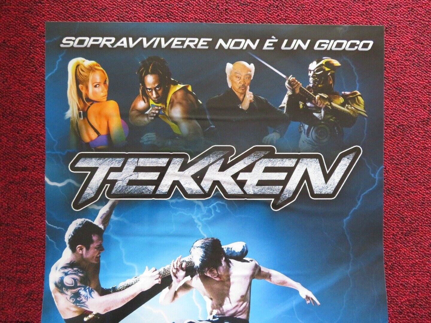 TEKKEN ITALIAN LOCANDINA (27"x13") POSTER JON FOO KELLY OVERTON 2010 - Rendezvous Cinema