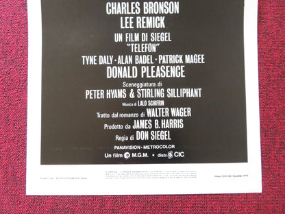 TELEFON ITALIAN LOCANDINA POSTER CHARLES BRONSON LEE RIMICK 1977 Rendezvous Cinema Movie posters